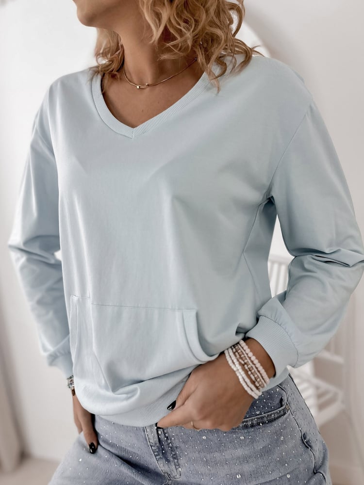 BLUZA CAVANI BŁĘKITNA