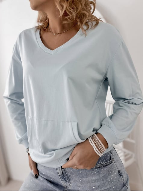 BLUZA CAVANI BŁĘKITNA