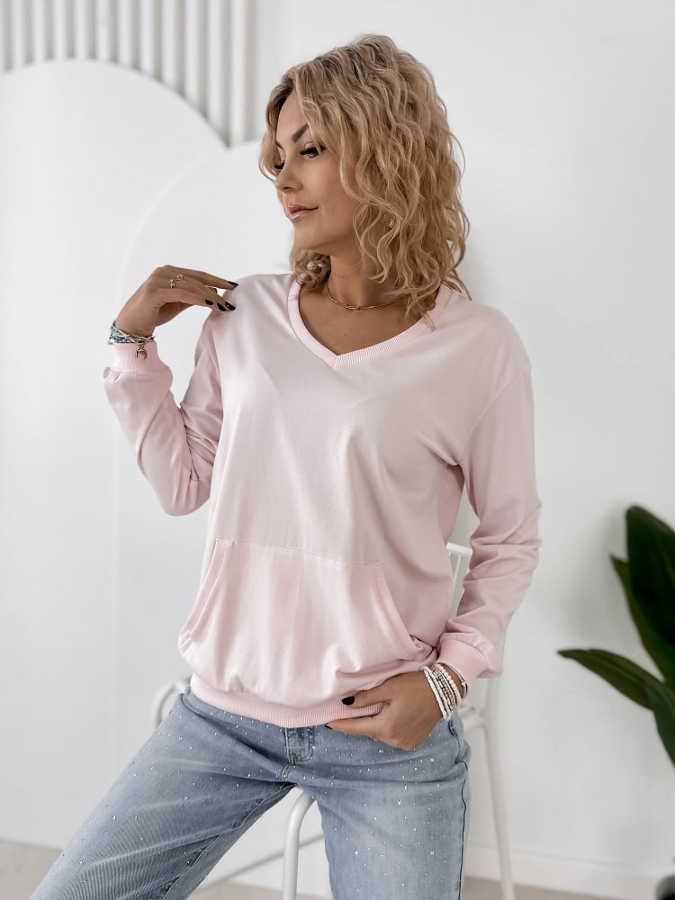 BLUZA CAVANI JASNORÓŻOWA