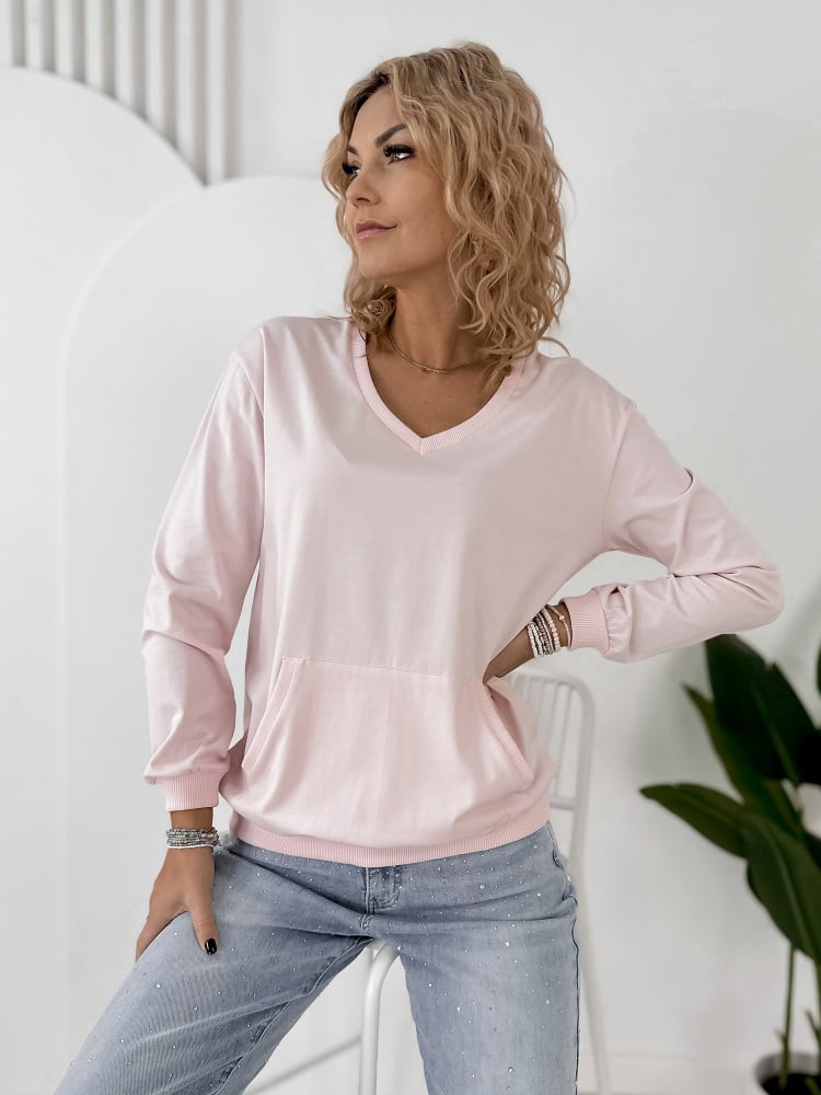 BLUZA CAVANI JASNORÓŻOWA
