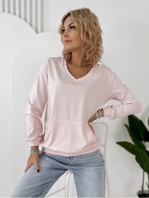 BLUZA CAVANI JASNORÓŻOWA