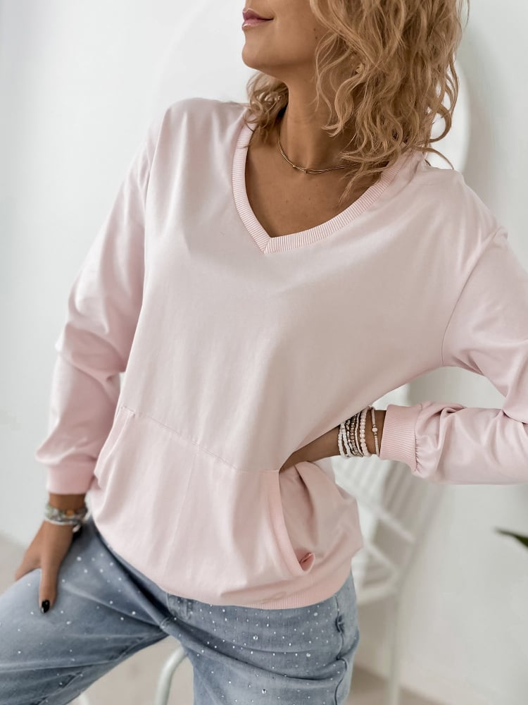 BLUZA CAVANI JASNORÓŻOWA