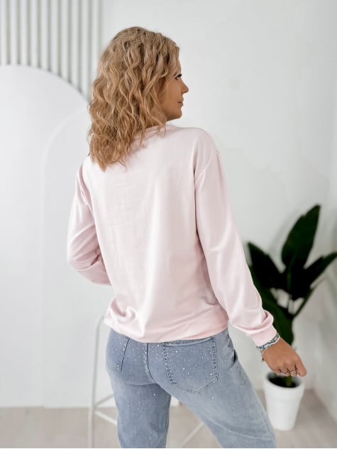 BLUZA CAVANI JASNORÓŻOWA