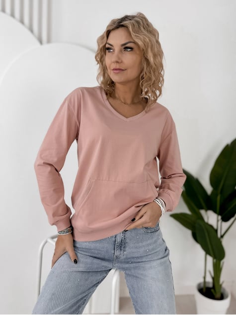 BLUZA CAVANI PUDROWY RÓŻ