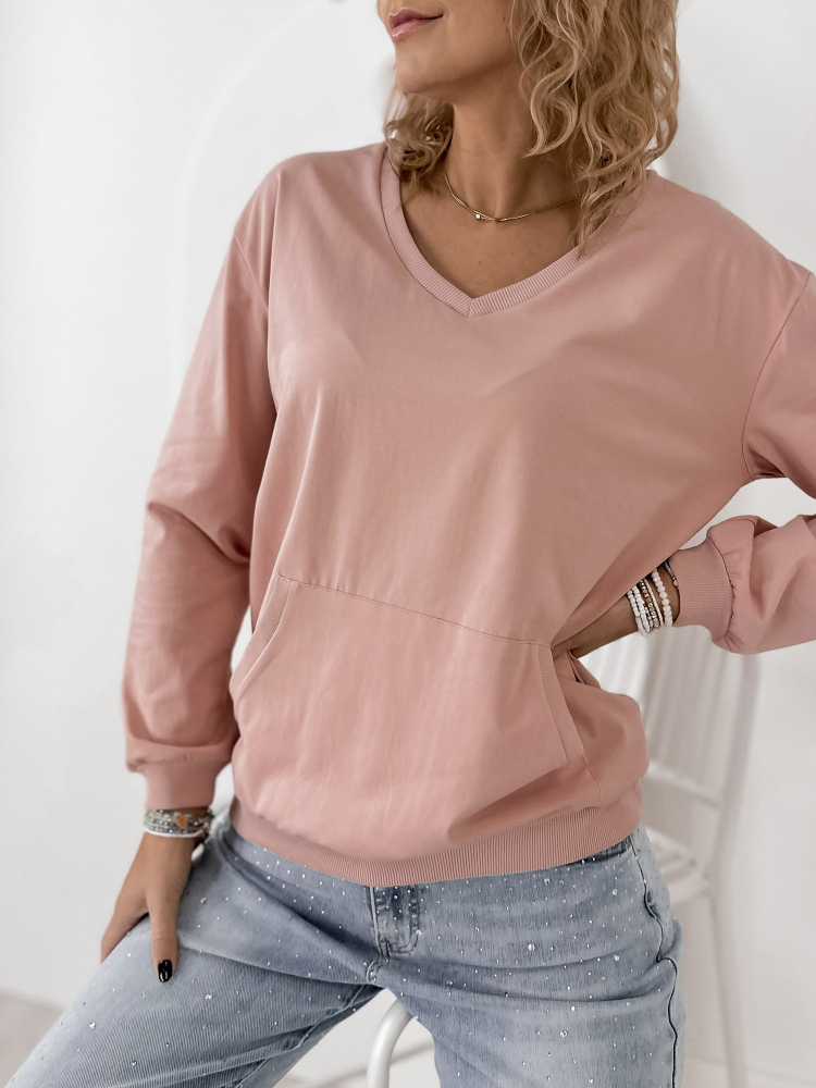 BLUZA CAVANI PUDROWY RÓŻ