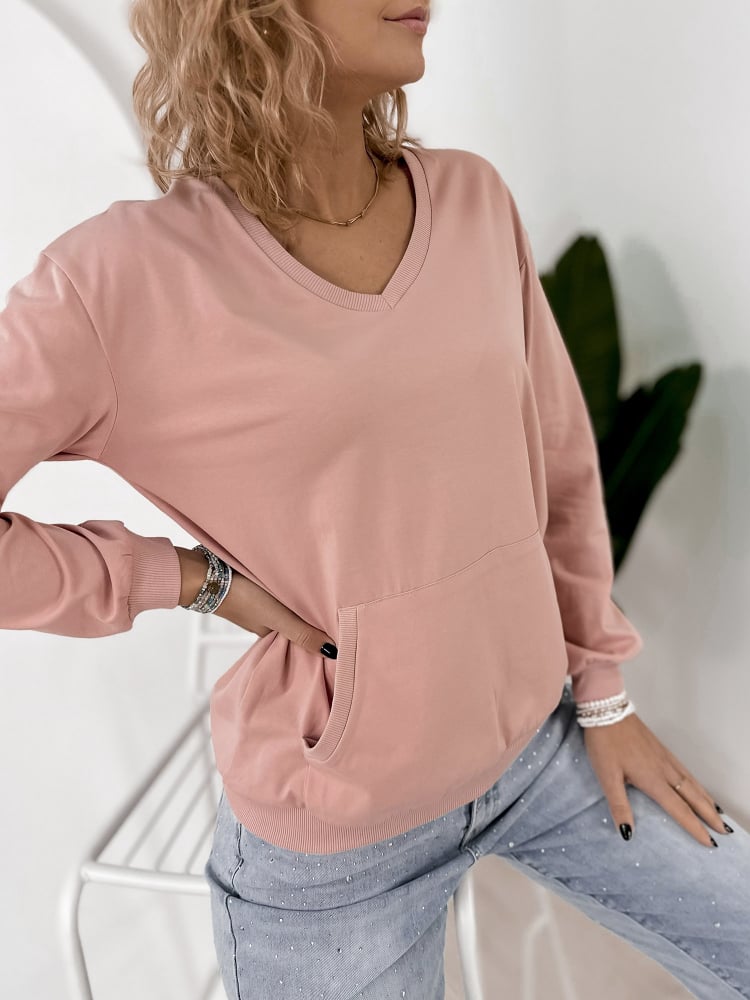 BLUZA CAVANI PUDROWY RÓŻ