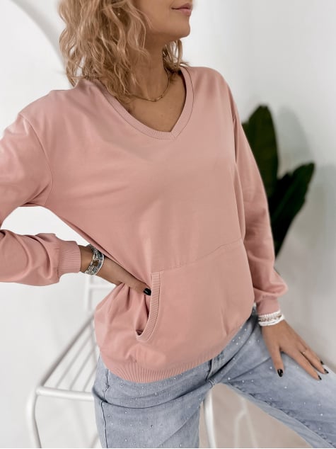 BLUZA CAVANI PUDROWY RÓŻ