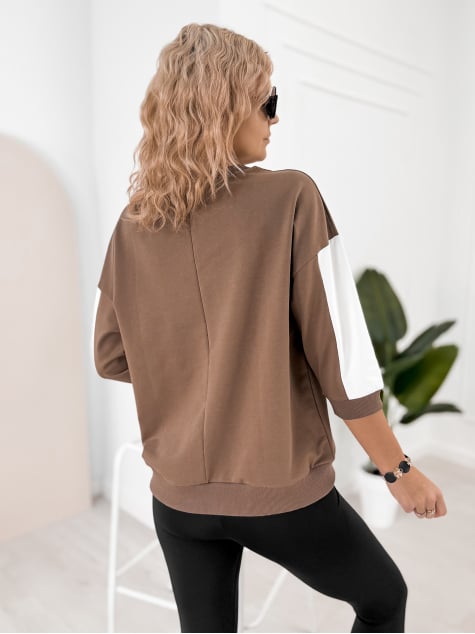 BLUZKA MANZONI CIEMNOBEŻOWA