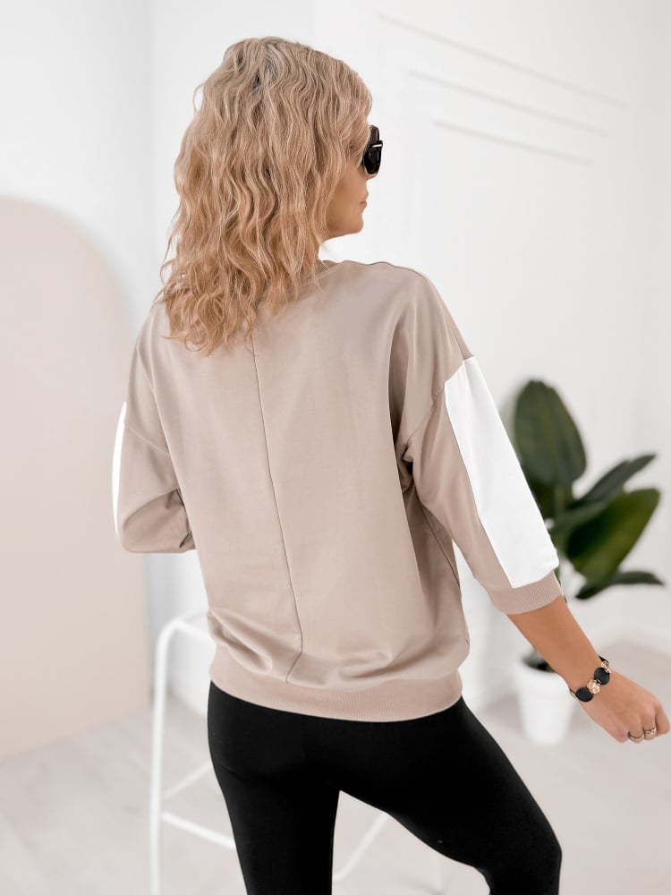 BLUZKA MANZONI BEŻOWA