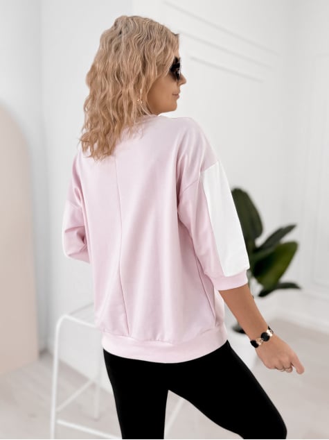 BLUZKA MANZONI JASNORÓŻOWA