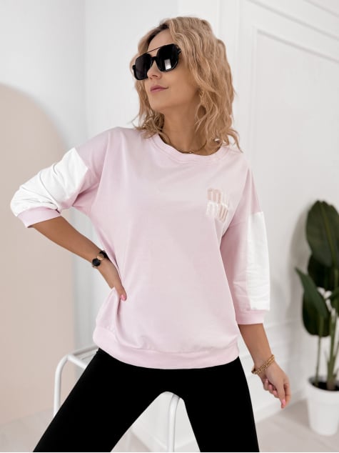 BLUZKA MANZONI JASNORÓŻOWA