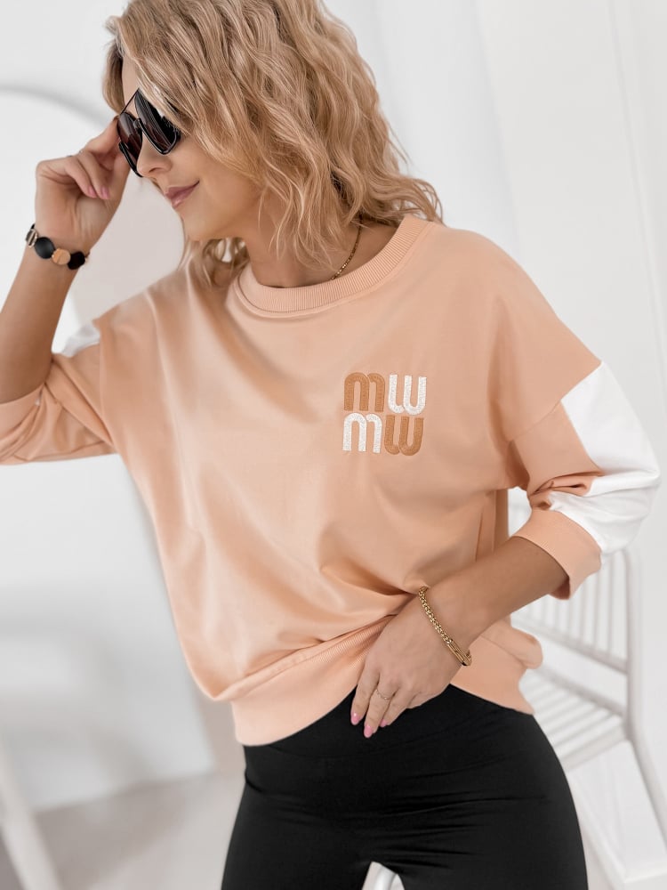 BLUZKA MANZONI BRZOSKWINIOWA