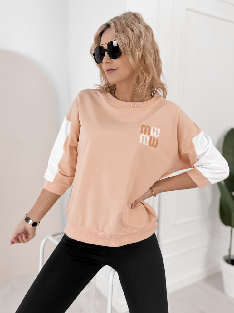 BLUZKA MANZONI BRZOSKWINIOWA