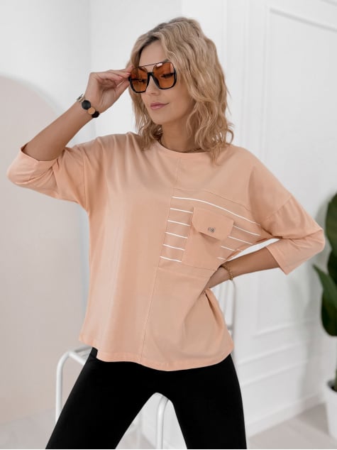BLUZKA SABINE BRZOSKWINIOWA