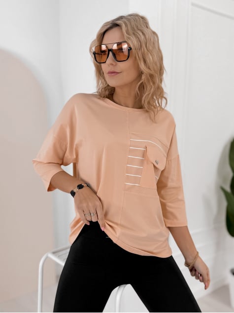 BLUZKA SABINE BRZOSKWINIOWA