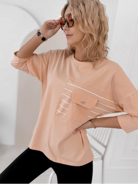 BLUZKA SABINE BRZOSKWINIOWA