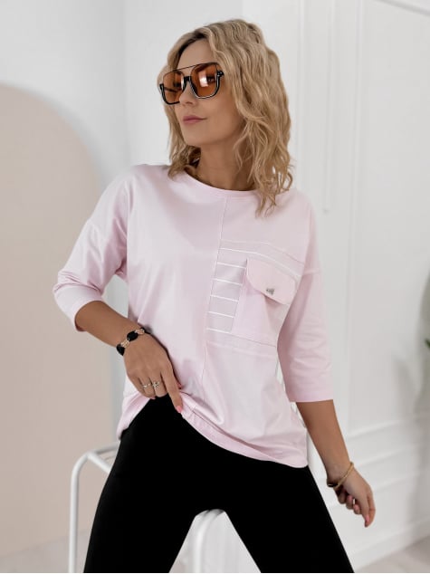 BLUZKA SABINE JASNORÓŻOWA