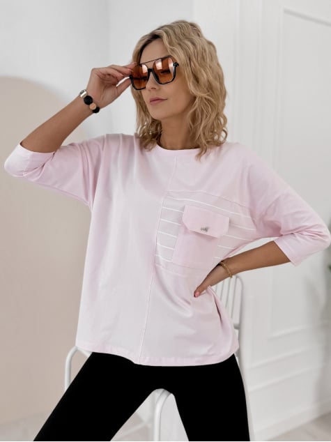 BLUZKA SABINE JASNORÓŻOWA