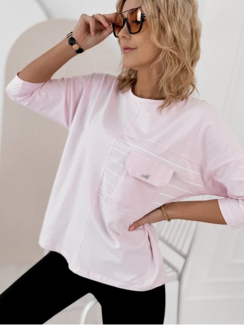 BLUZKA SABINE JASNORÓŻOWA