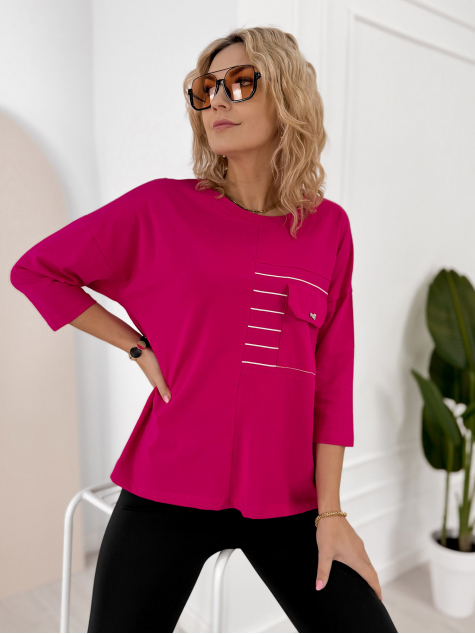 BLUZKA SABINE RÓŻOWA