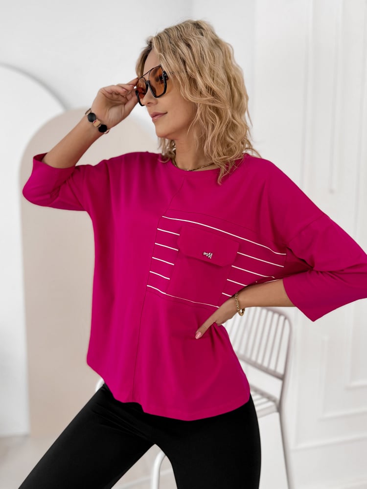 BLUZKA SABINE RÓŻOWA