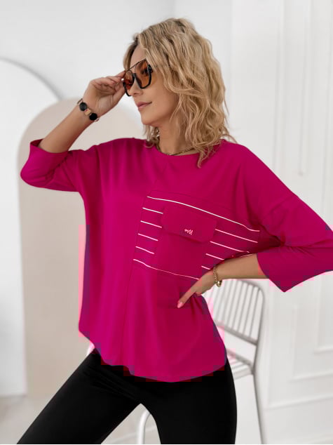 BLUZKA SABINE RÓŻOWA