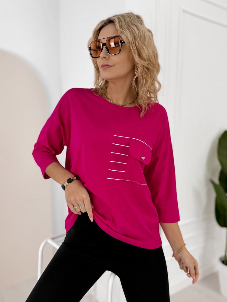 BLUZKA SABINE RÓŻOWA