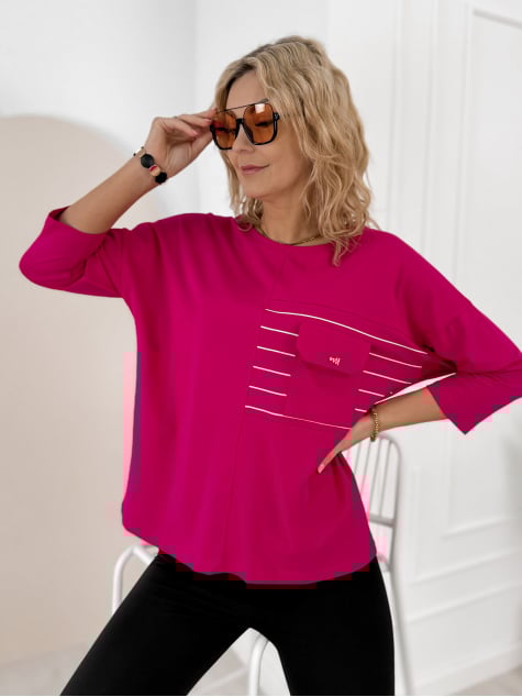 BLUZKA SABINE RÓŻOWA