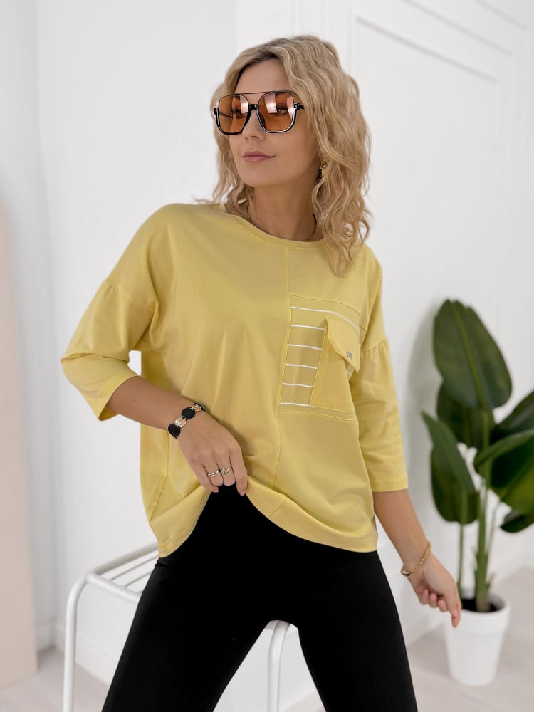 BLUZKA SABINE ŻÓŁTA