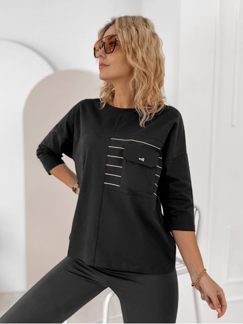 BLUZKA SABINE CZARNA