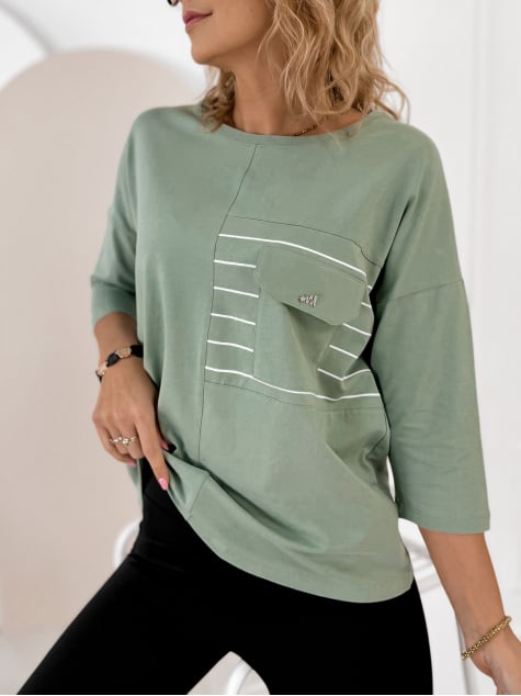 BLUZKA SABINE PISTACJOWA