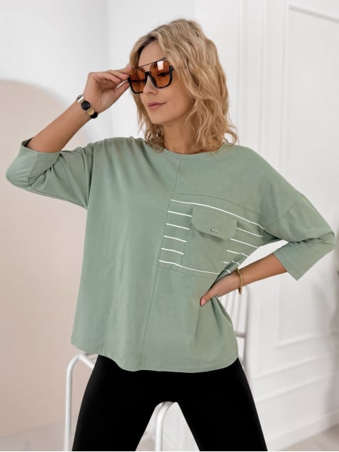 BLUZKA SABINE PISTACJOWA
