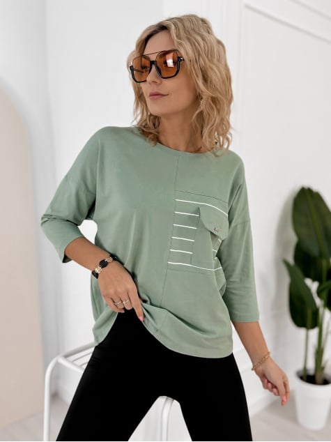 BLUZKA SABINE PISTACJOWA