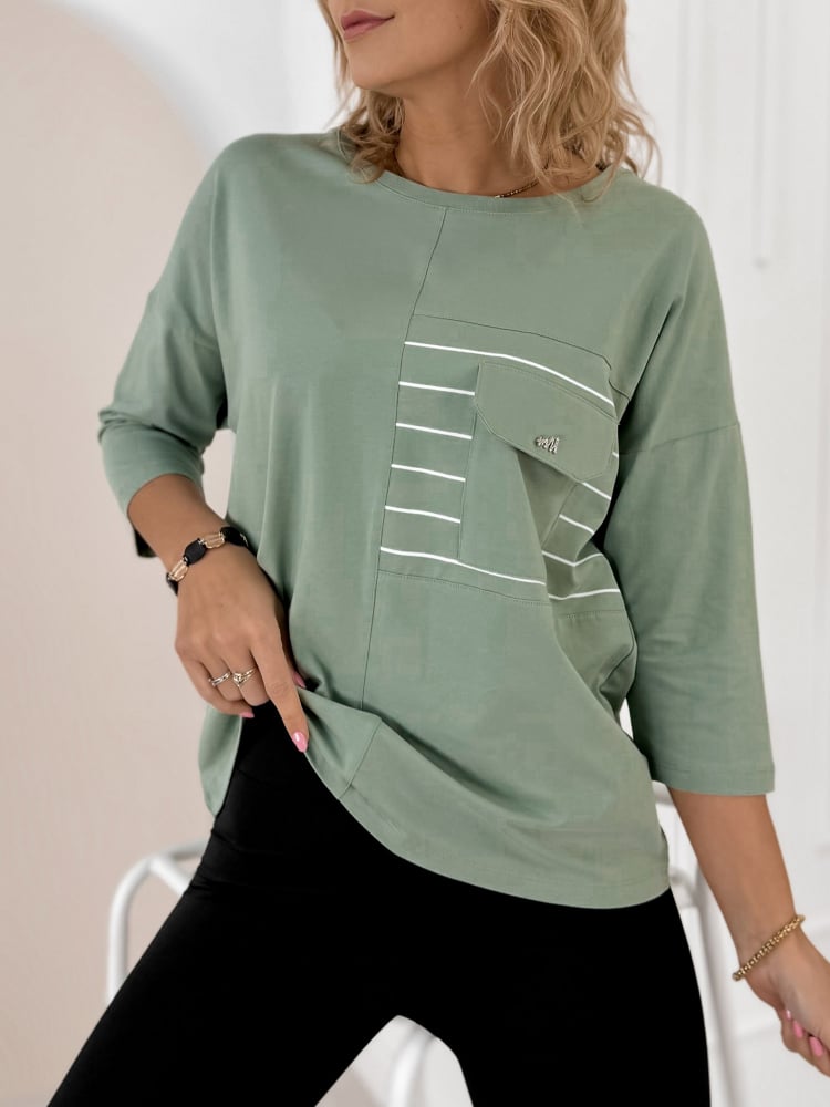 BLUZKA SABINE PISTACJOWA