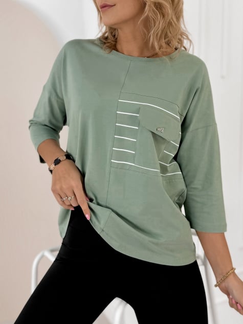BLUZKA SABINE PISTACJOWA