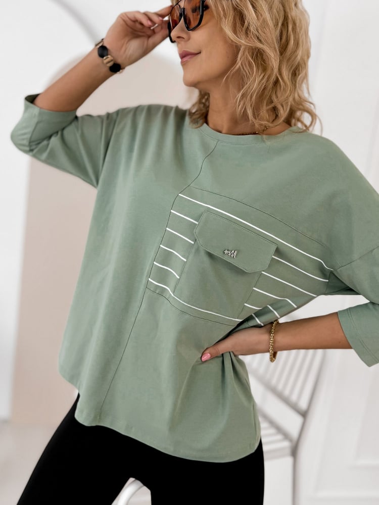 BLUZKA SABINE PISTACJOWA