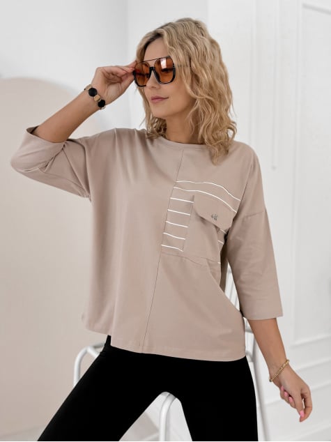 BLUZKA SABINE BEŻOWA