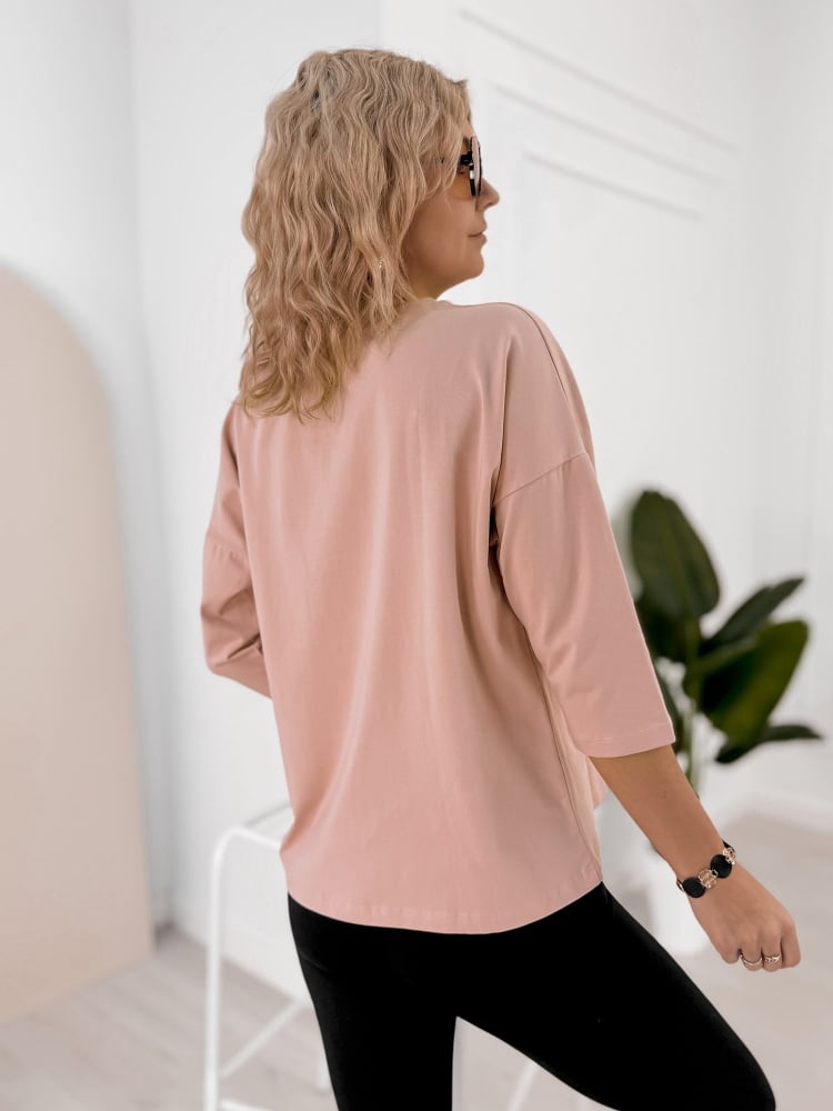 BLUZKA SABINE PUDROWY RÓŻ