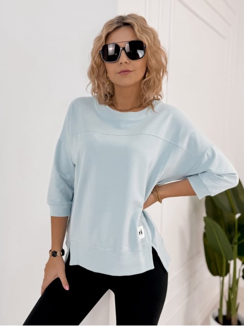 BLUZKA SAFARI BŁĘKITNA