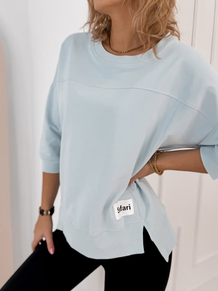 BLUZKA SAFARI BŁĘKITNA