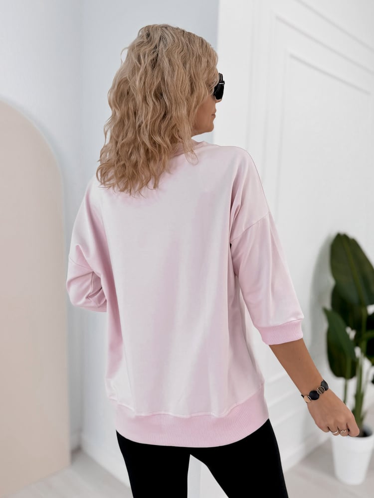 BLUZKA SAFARI JASNORÓŻOWA