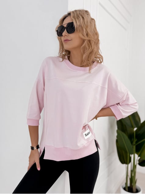 BLUZKA SAFARI JASNORÓŻOWA