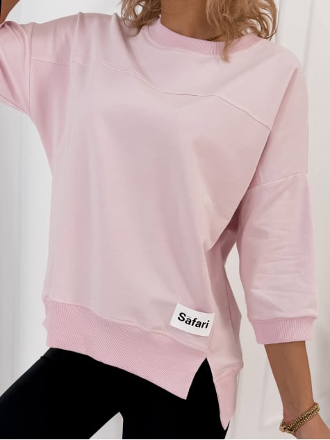 BLUZKA SAFARI JASNORÓŻOWA