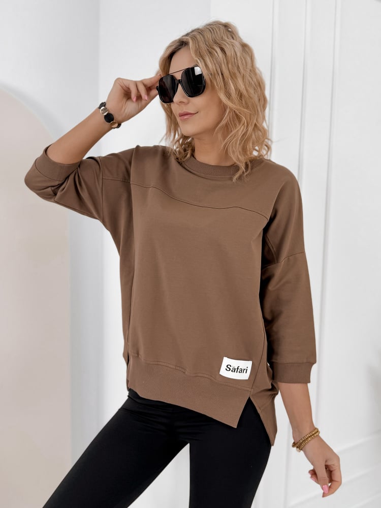 BLUZKA SAFARI BRĄZOWA
