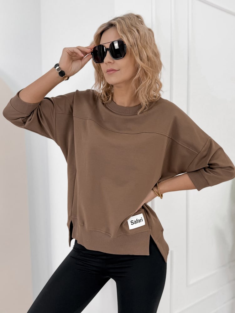 BLUZKA SAFARI BRĄZOWA