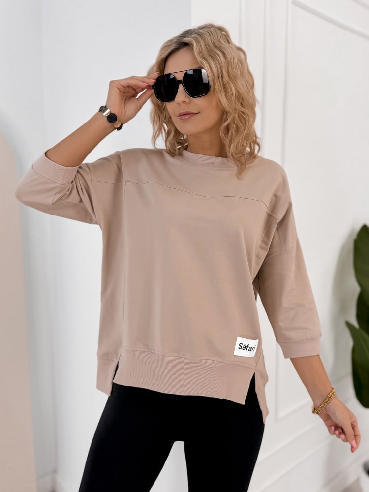 BLUZKA SAFARI BEŻOWA