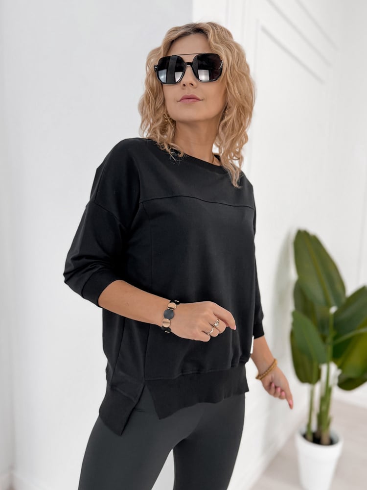 BLUZKA SAFARI CZARNA