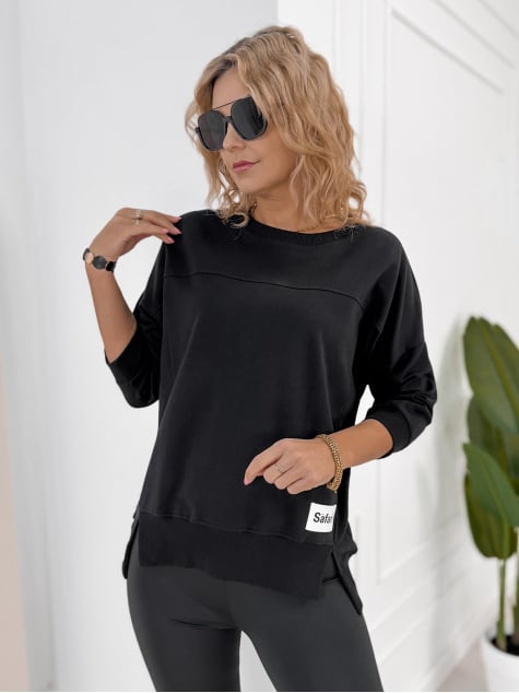 BLUZKA SAFARI CZARNA