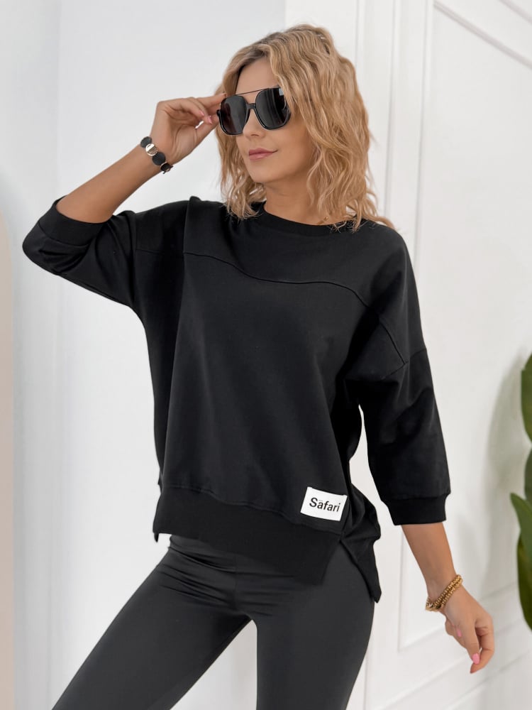 BLUZKA SAFARI CZARNA