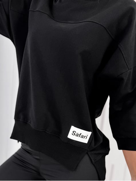 BLUZKA SAFARI CZARNA